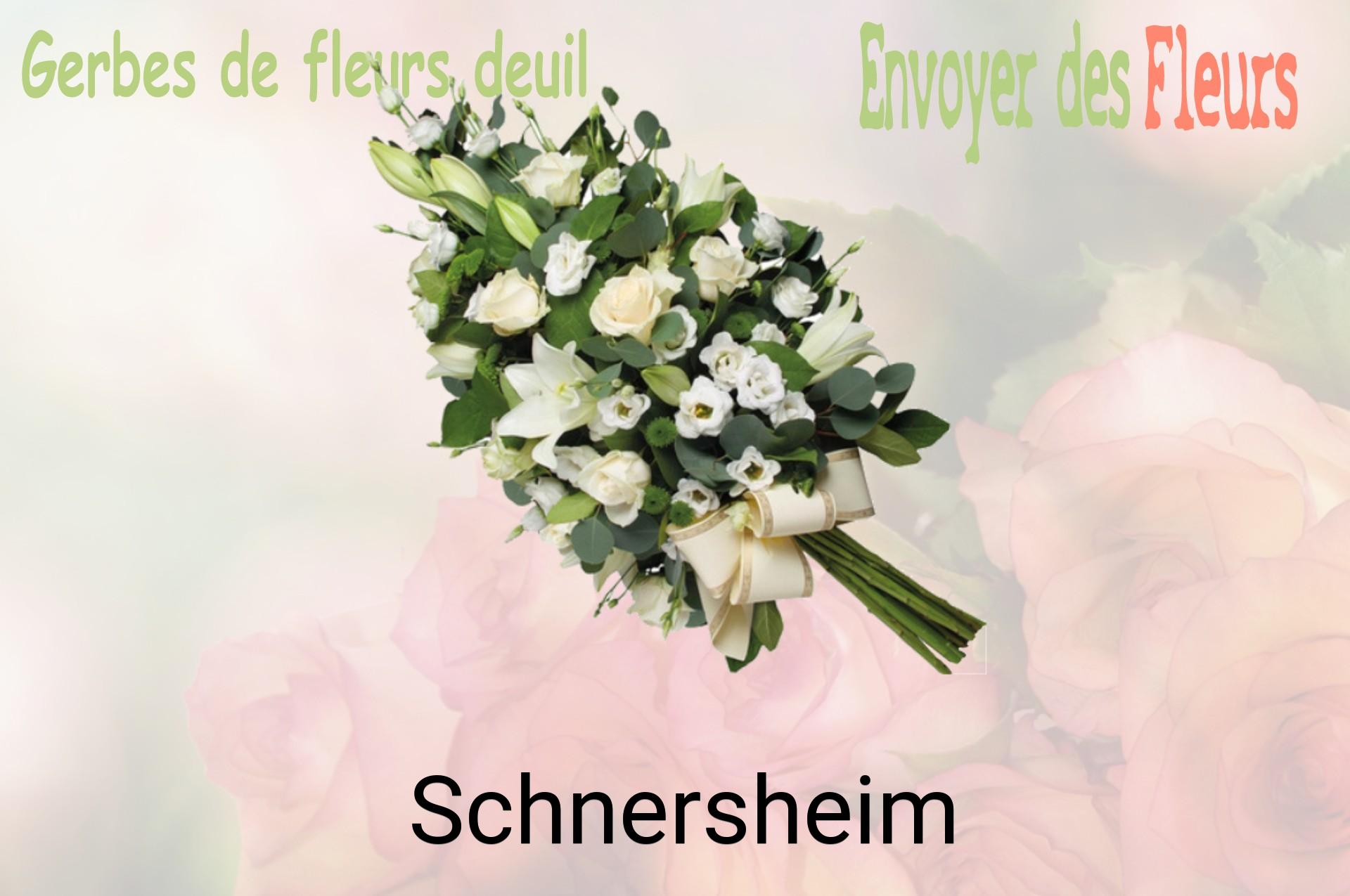 Gerbe de fleurs de deuil livrée à Schnersheim